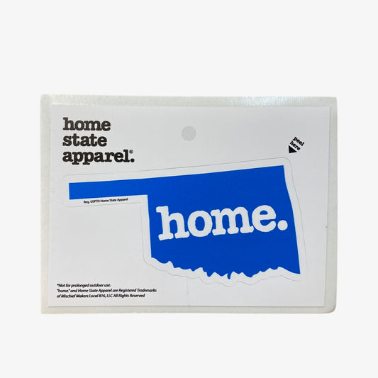 Home. Sticker - Royal Blue