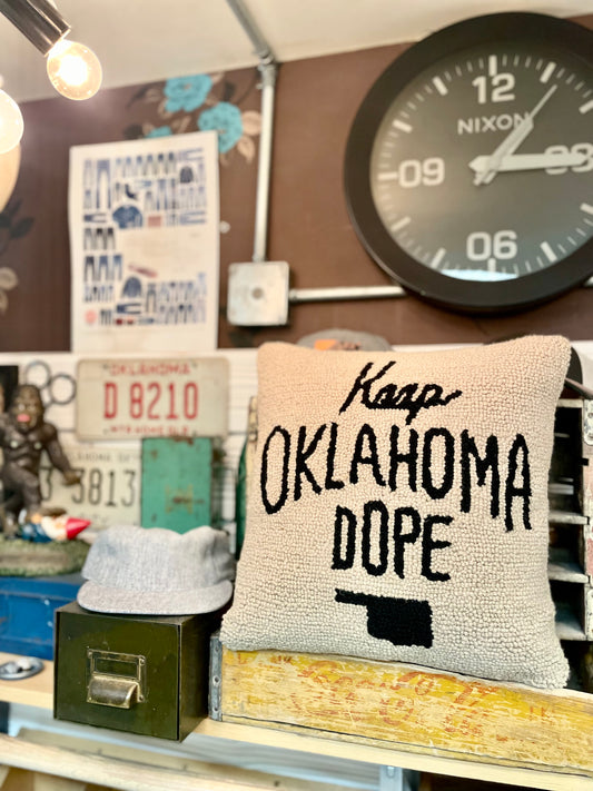 Oklahoma Is Dope Pillow 16x16"