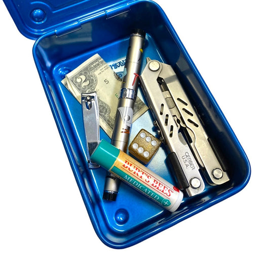 Steel Stackable Storage Box Small - Blue