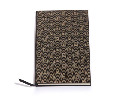 Arches Black and Gold Faux Leather Journal