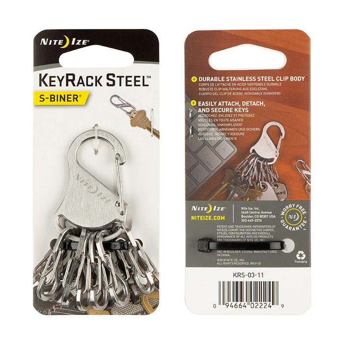 KeyRack Steel S-Biner - Stainless