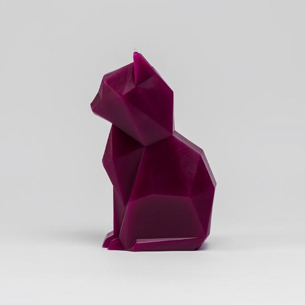 PyroPet Kisa Candle - Burgundy