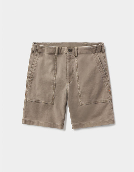 Final Sale - Comfort Terry Utility Short - Taupe