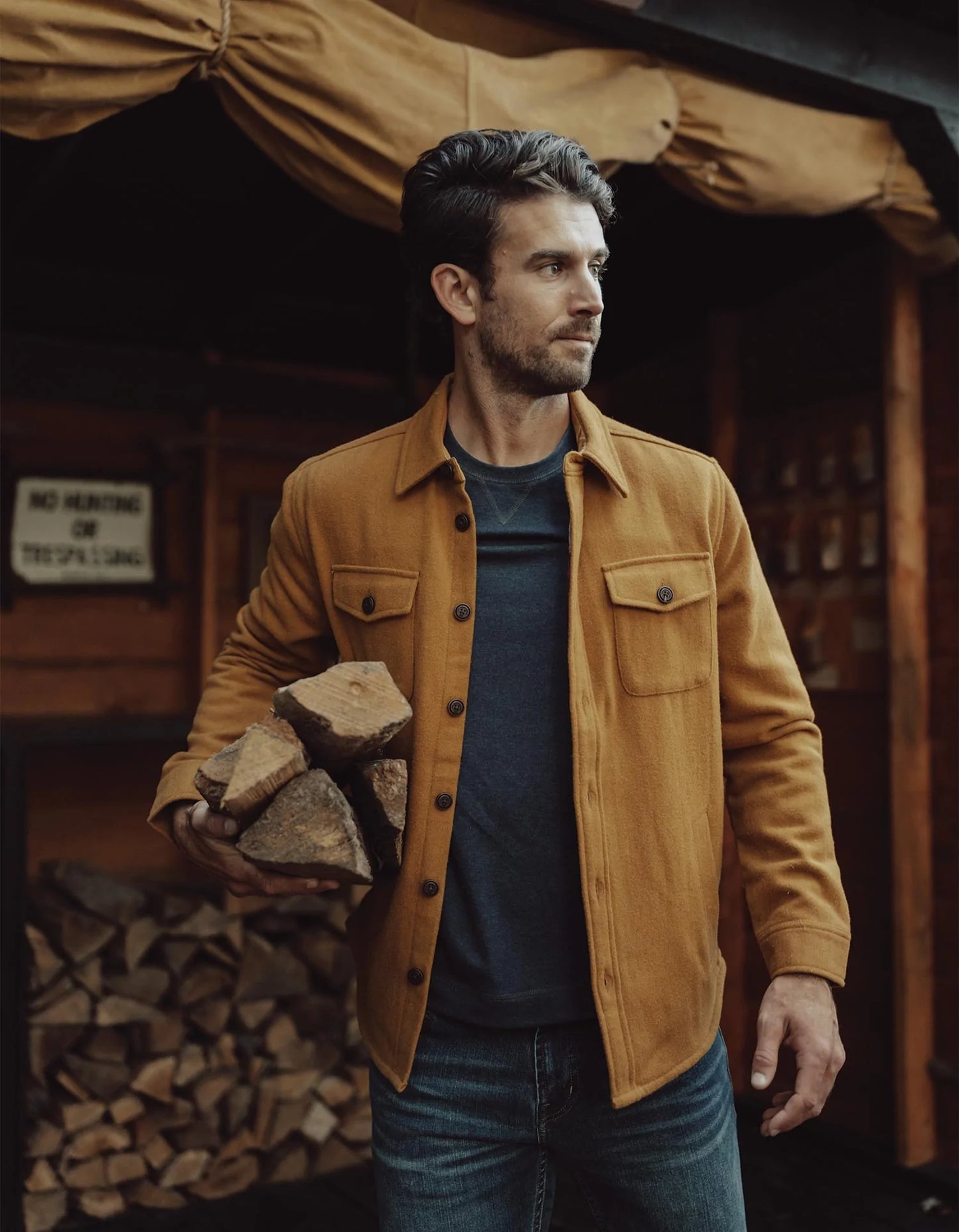 Brightside Flannel Lined Jacket - Yellow