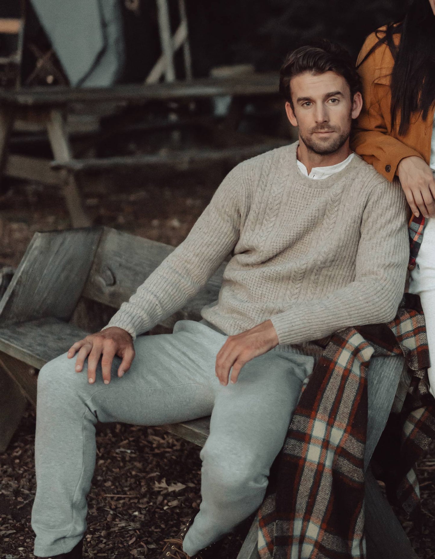 Kennedy Crew Sweater - Stone