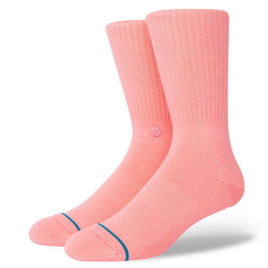 Icon Crew Socks - Pinkfade