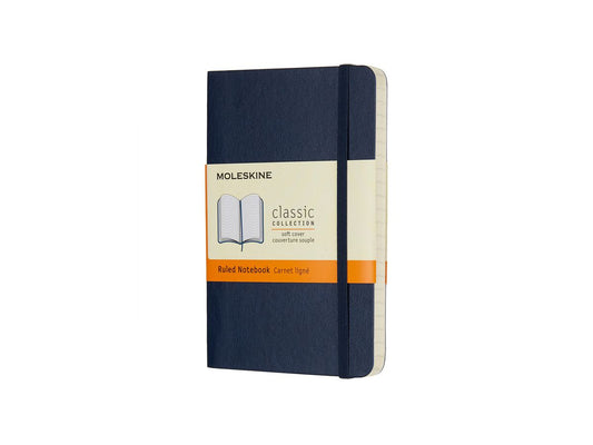Classic Pocket Ruled Soft Cover Notebook - Sapphire