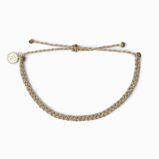 Solid Mini Braided - Light Grey