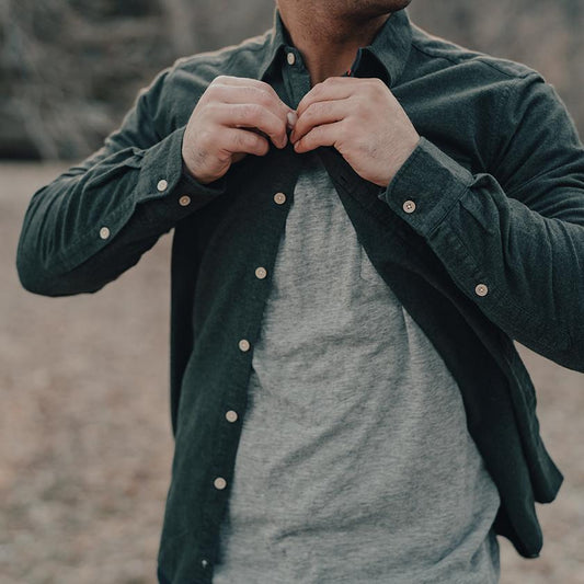 Chamois Woven Button Down