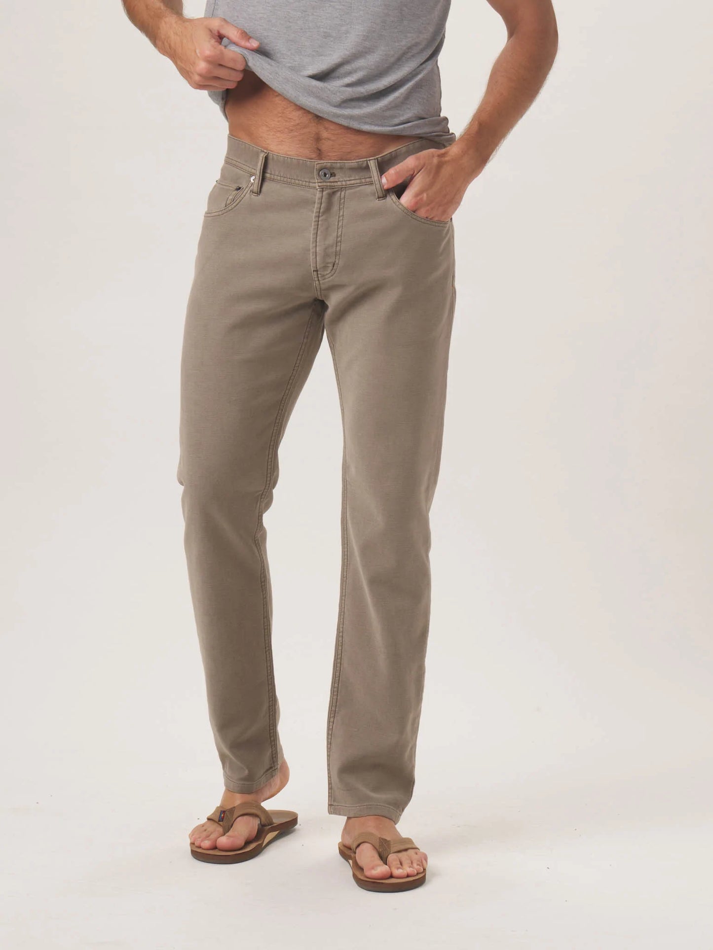 Comfort Terry Pant - Taupe