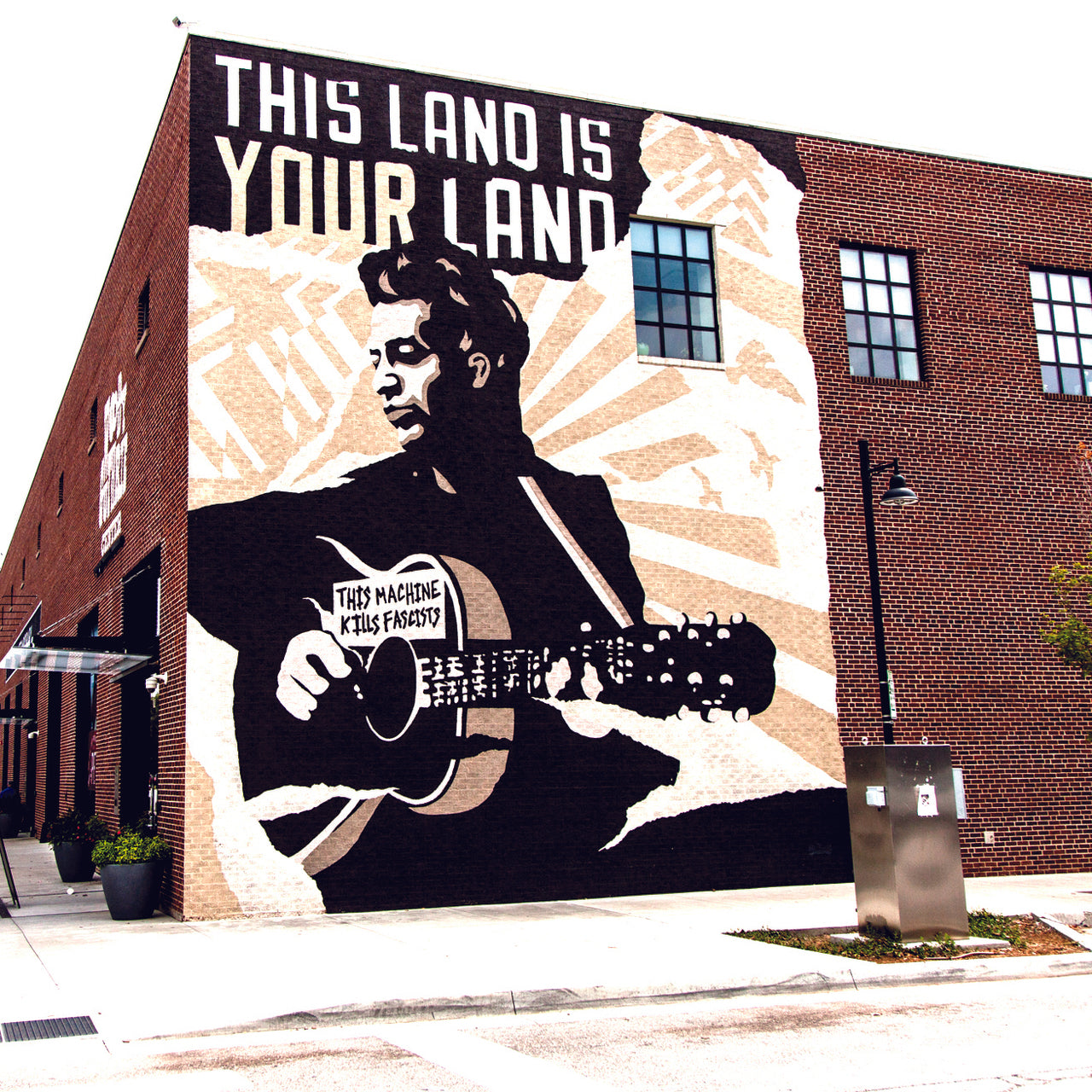 Woody Guthrie Mural Coaster