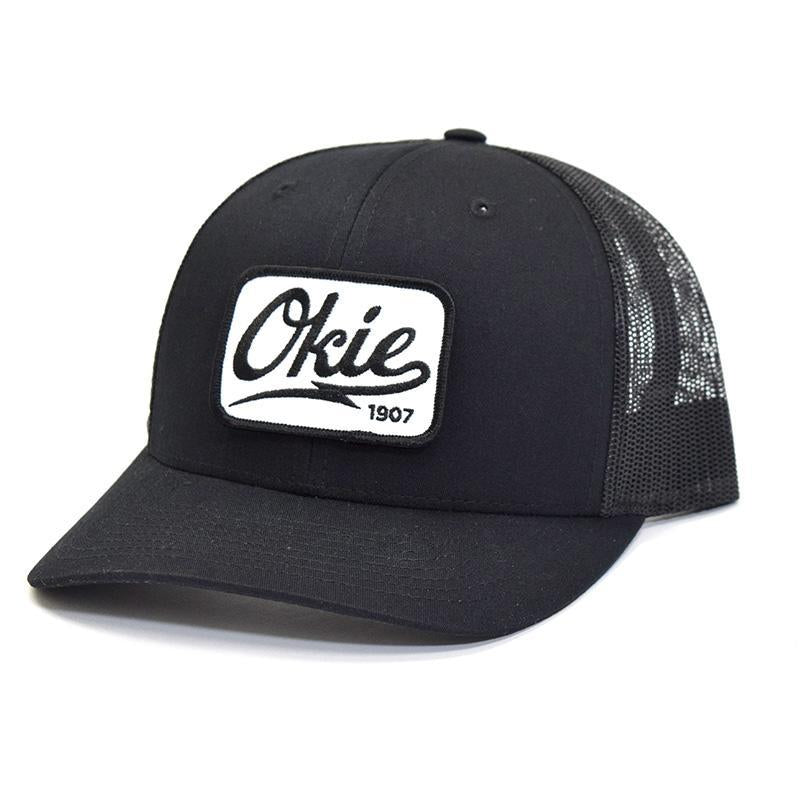 Okie Logo Trucker Hat - Black/Black