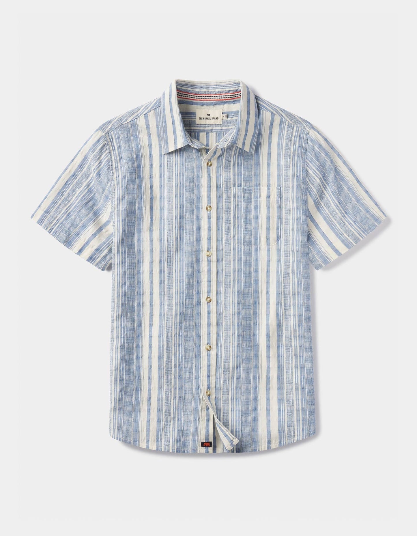 FINAL SALE - Freshwater Button Up Shirt - Pamona Stripe