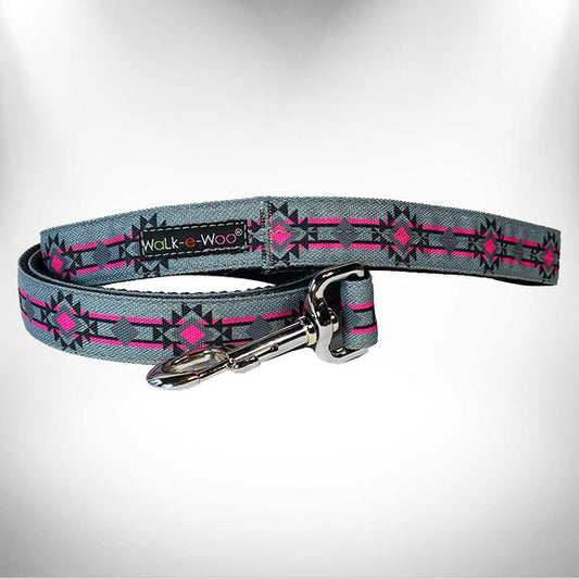 1" Dog Leash Pow Wow Pink