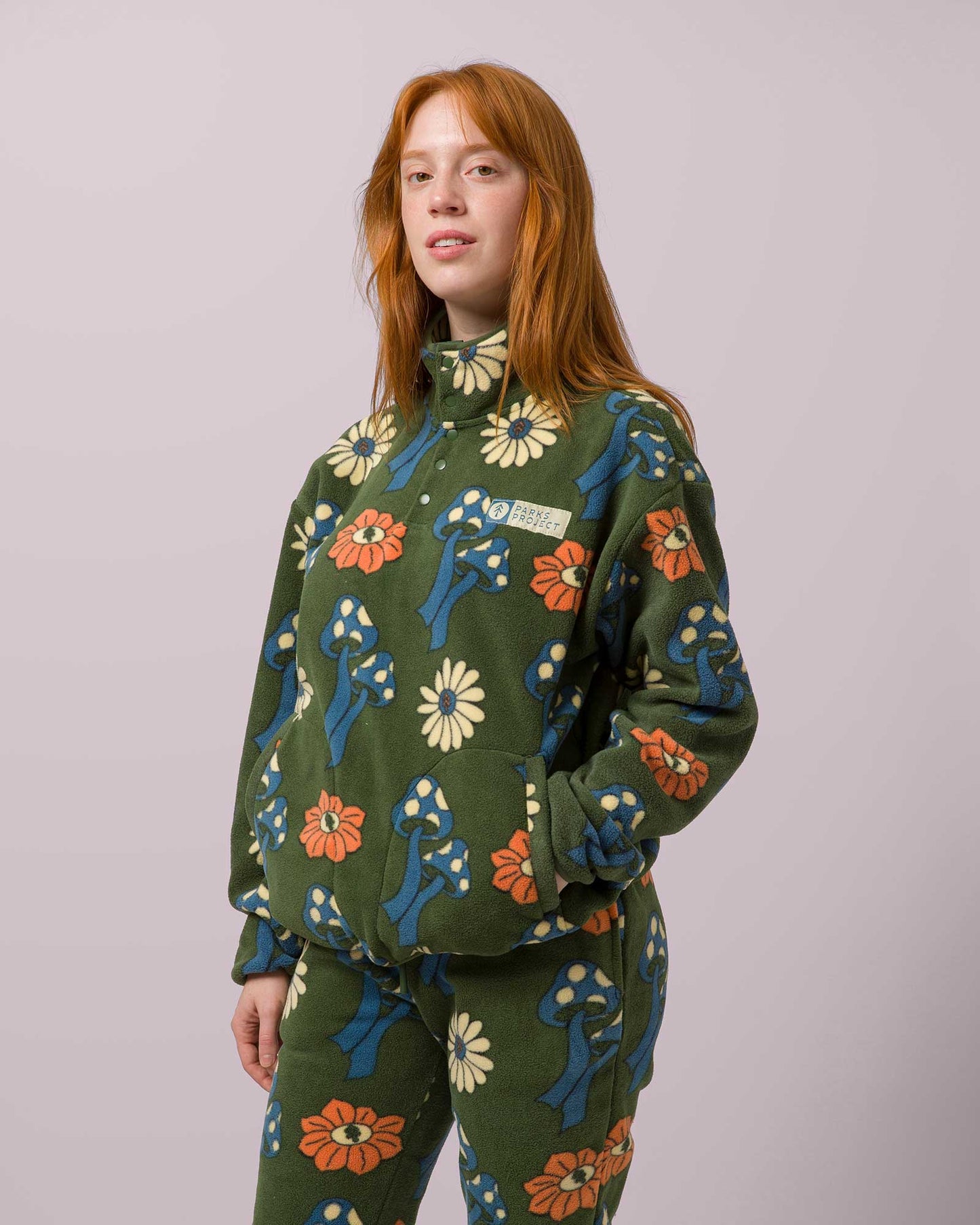 Power To The Parks Shrooms Trail Fleece
