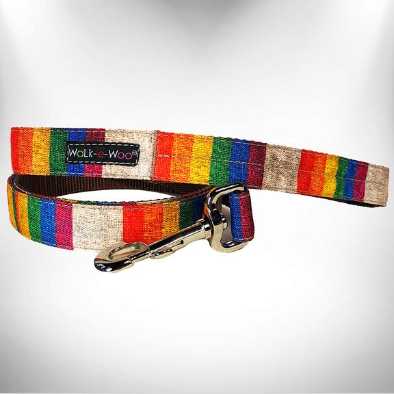 1" Dog Leash Rainbow Pride