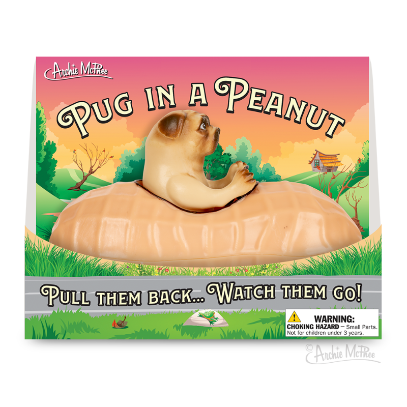 Racing Pug in a Peanut