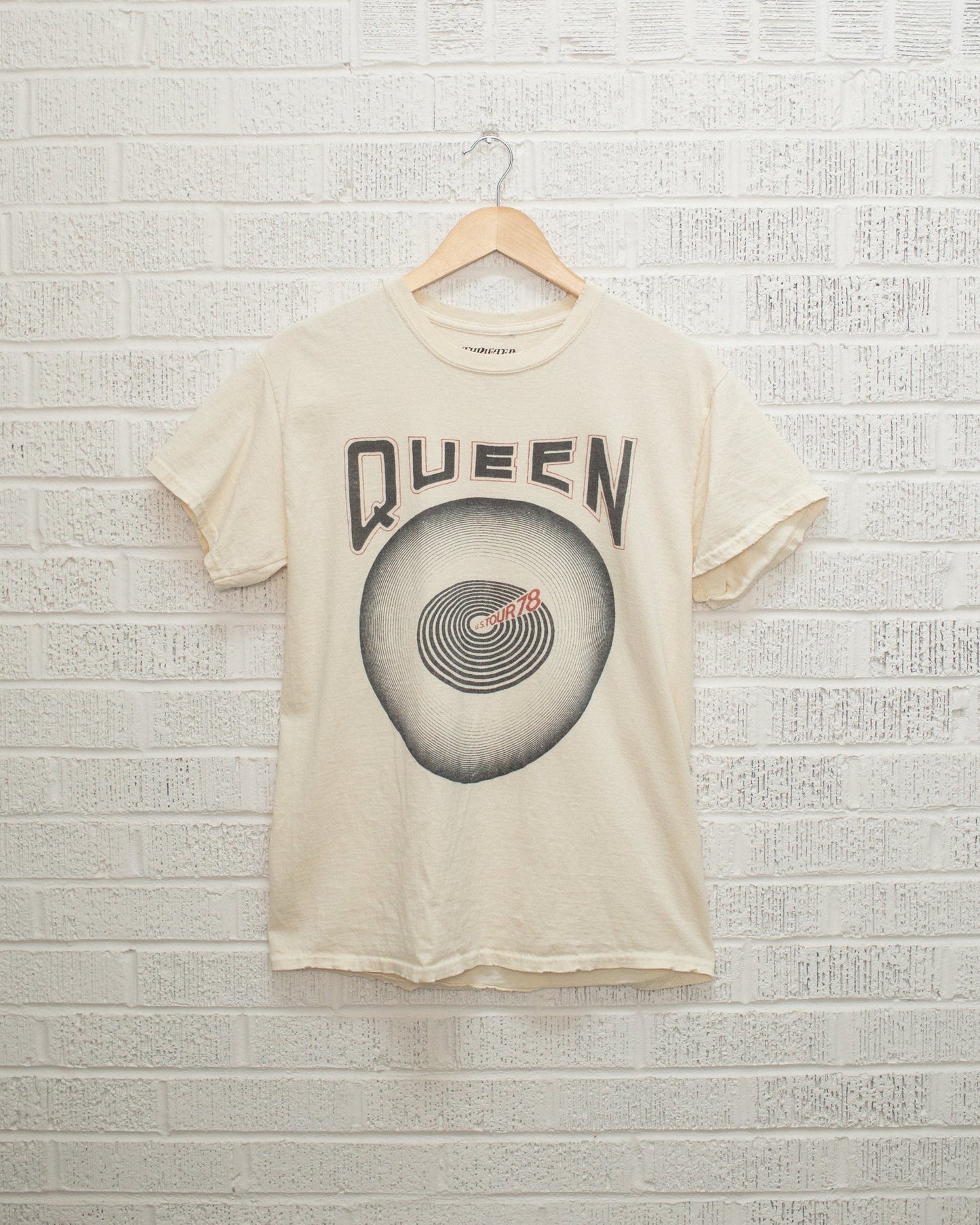 Queen Jazz Tour Thrifted Tee - Off White
