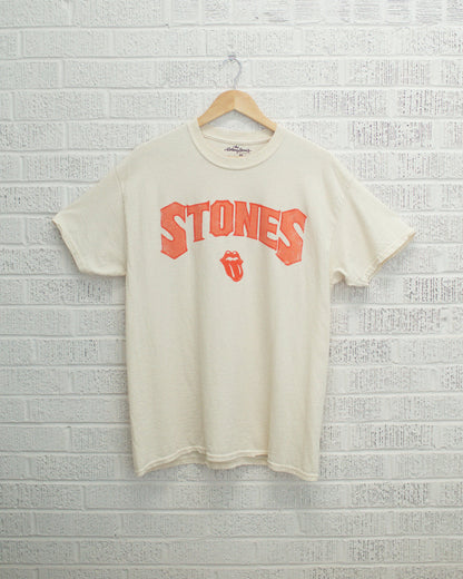 Rolling Stones Arch Thrifted Tee - Off White