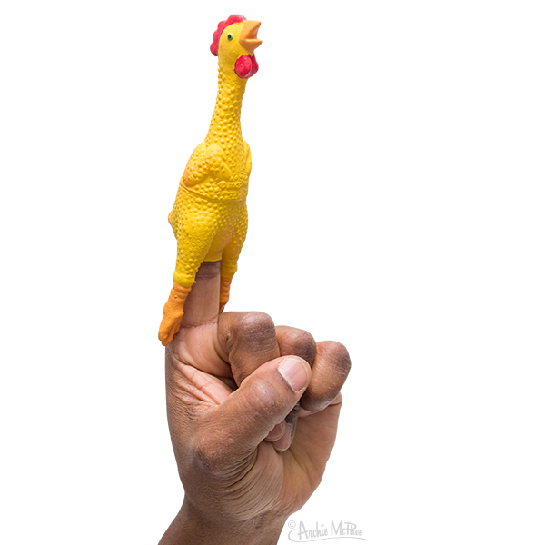 Finger Puppet Rubber Chicken