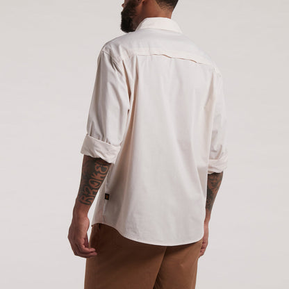 Final Sale - Gaucho Snapshirt - Lazy Gators: Wheat Microstripe
