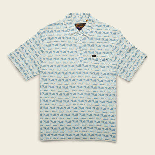Ranchero Jacquard Polo - Kaleidoscope: Sea Blue