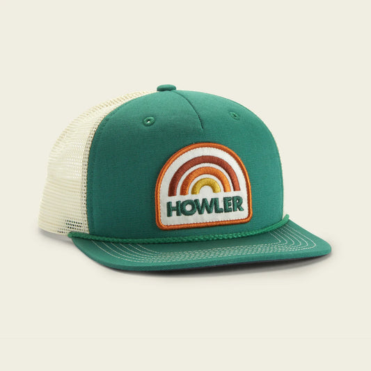 Structured Snapback - Howler Rainbow - Green