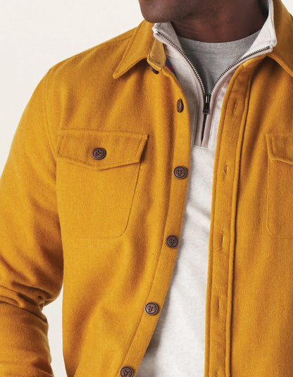 Brightside Flannel Lined Jacket - Yellow