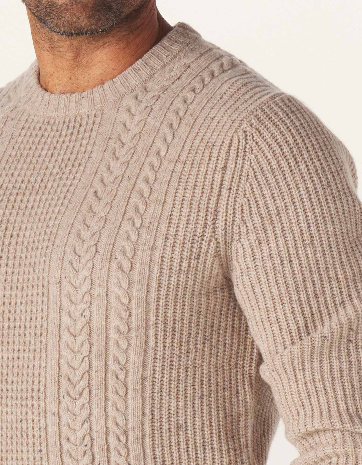 Kennedy Crew Sweater - Stone
