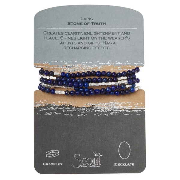 Lapis Stone of Truth Bracelet/Necklace