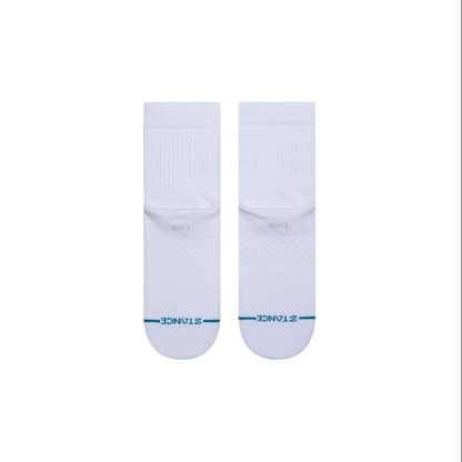 Icon Quarter Socks - White - Large