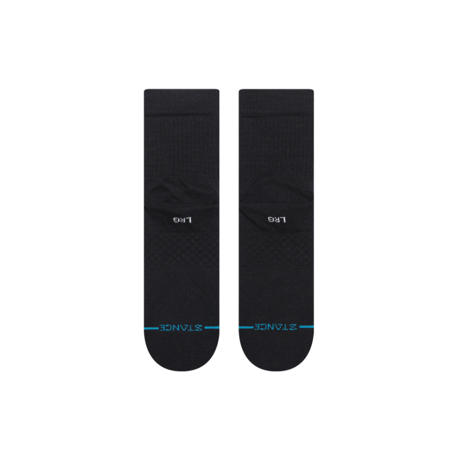 Icon Quarter Socks - Black - Large