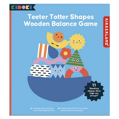 Teeter Totter Shapes Wood Balance Game