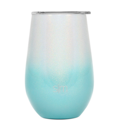 Spirit Wine Tumbler 12oz - Diamond Turquoise