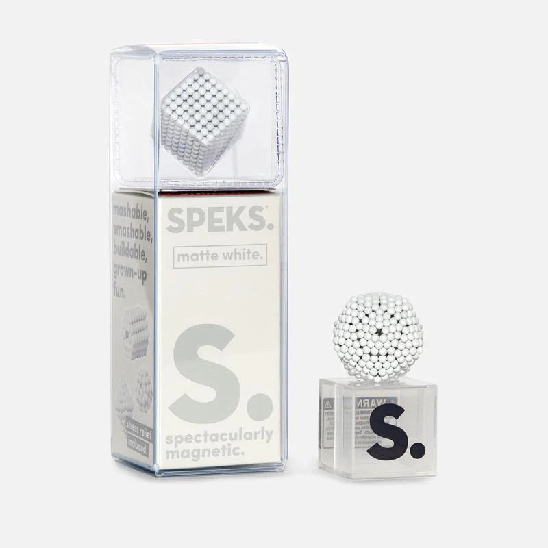Matte Speks 2.5mm Magnet Balls - White
