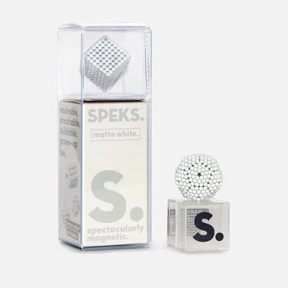 Matte Speks 2.5mm Magnet Balls White Blue Seven