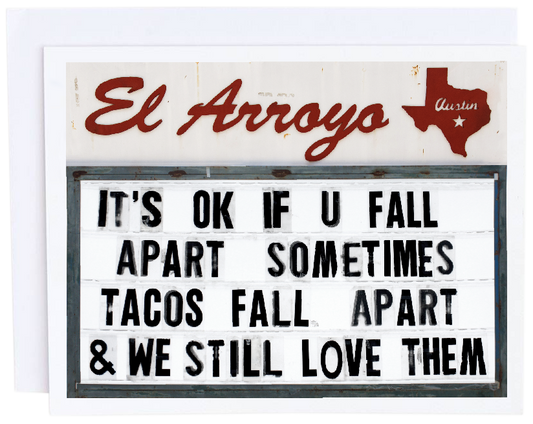 Tacos Fall Apart Card