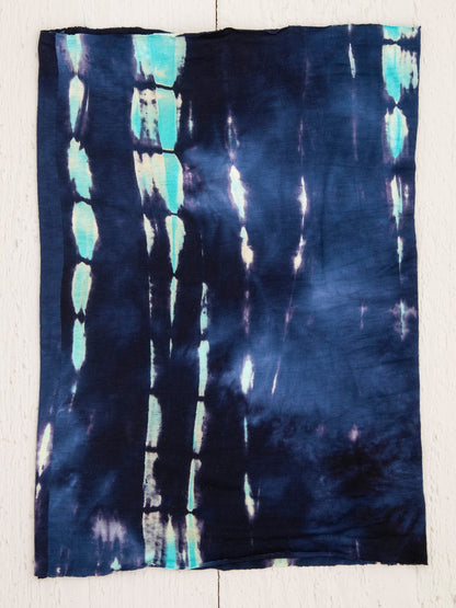 Natural Life Boho Bandeau - Turquoise Navy Tie-Dye