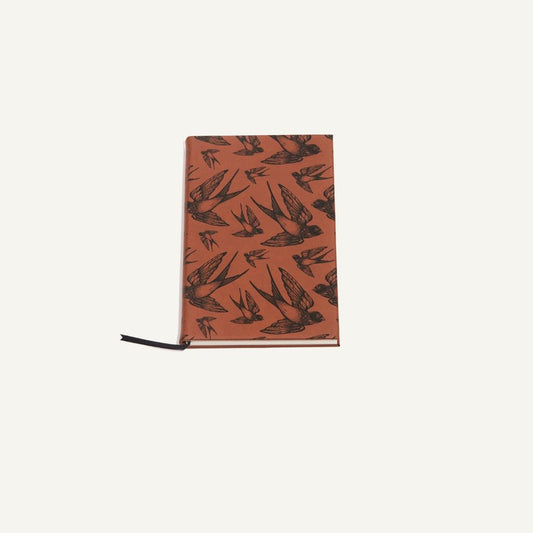 Bird in Flight Cognac Faux Leather Journal