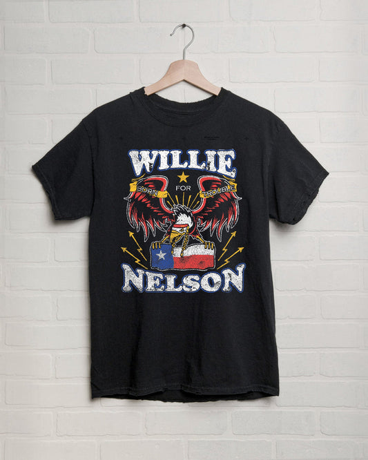 Willie Nelson Born for Trouble Thrifted Tee