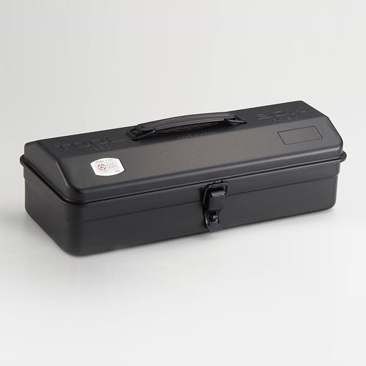 Steel Toolbox w/ Top Handle and Camber Lid - Black