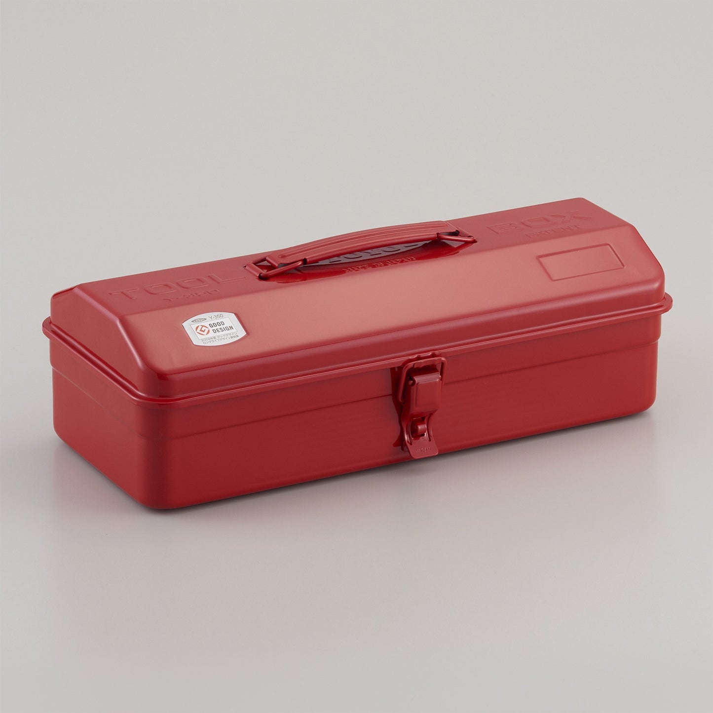 Steel Toolbox w/ Top Handle and Camber Lid - Red