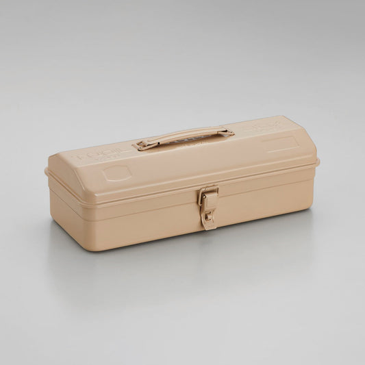Steel Toolbox w/ Top Handle and Camber Lid - Beige
