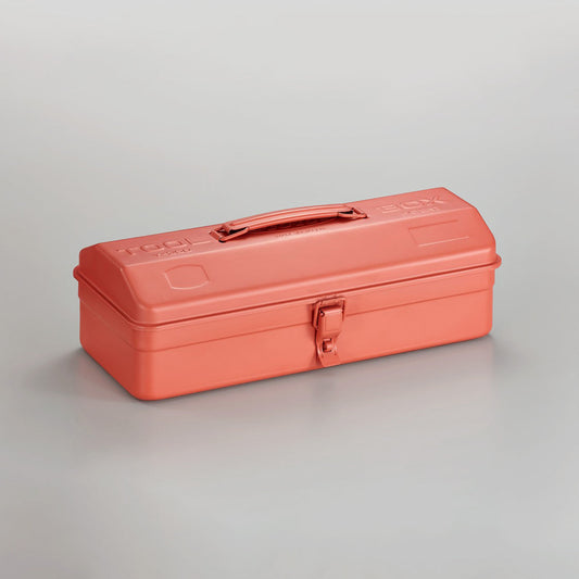 Steel Toolbox w/ Top Handle and Camber Lid - Live Coral