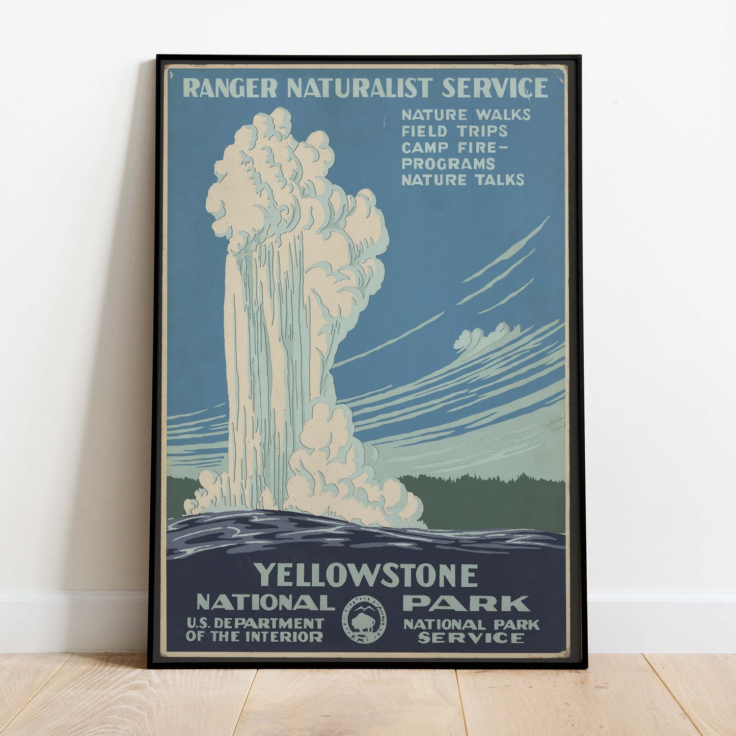 Vintage Yellowstone National Park Print