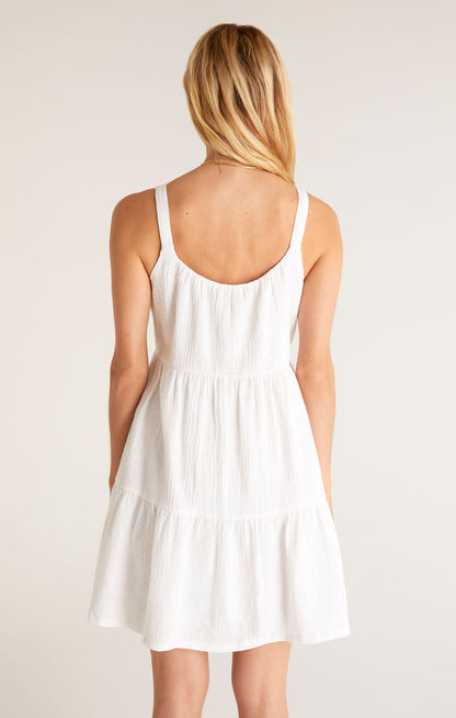 Danny Gauze Mini Dress - White