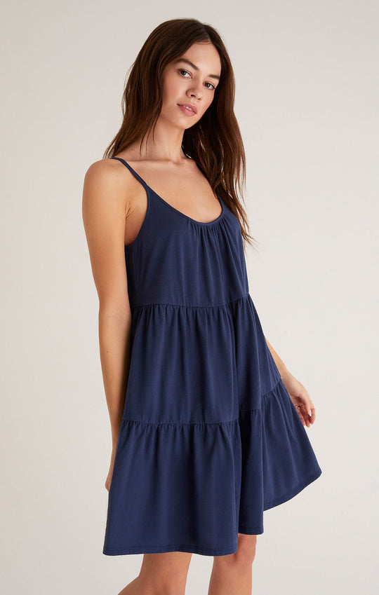 FINAL SALE - Mari Knit Mini Dress - Midnight Blue