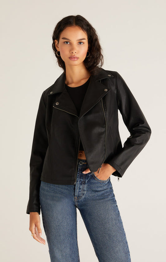 Trina Moto Jacket - Black