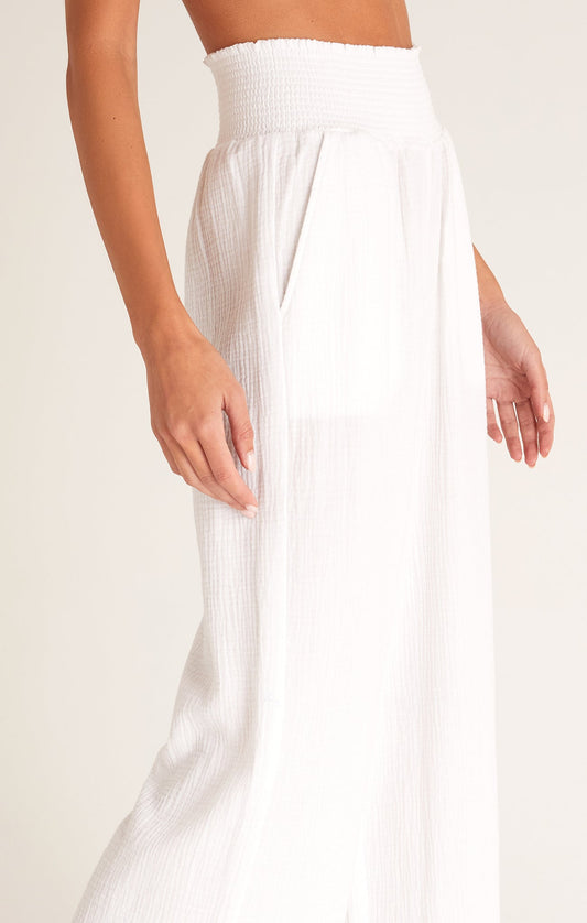 Sylva Gauze Pant - White