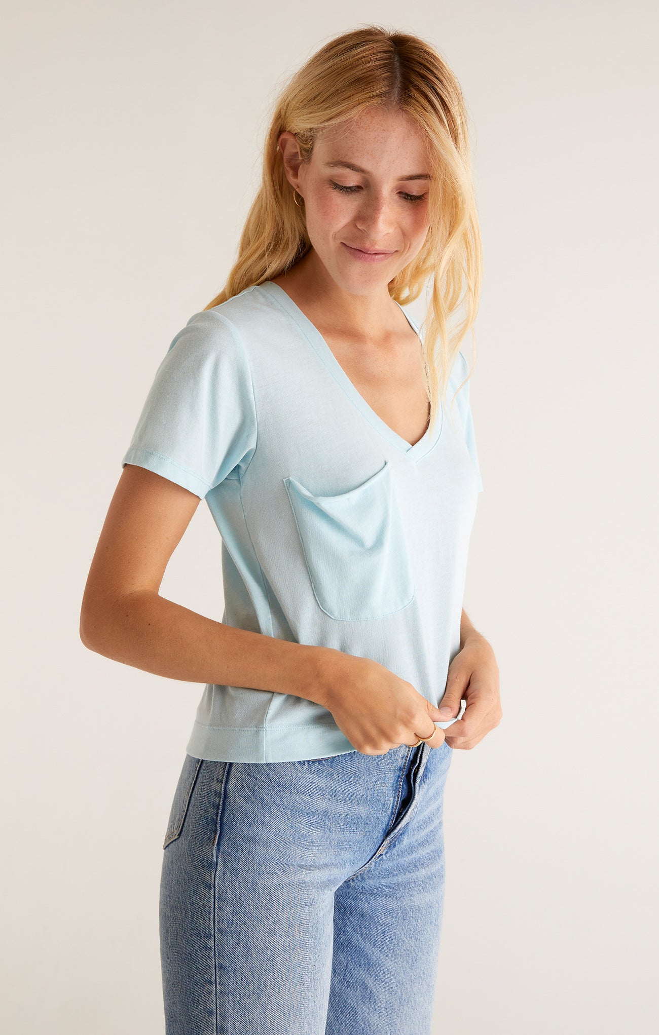 The Classic Skimmer Tee - Iced Turquoise